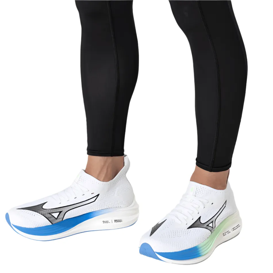 comfort - conscious shoes fartlek - run shoes Mizuno Men's Neo Zen Running Shoes in White/Black/Frontier Blue SS25