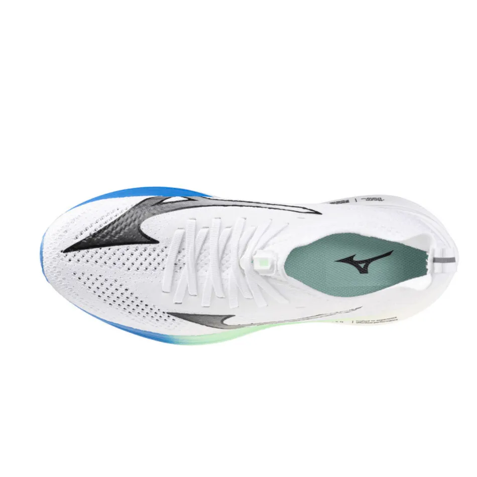 Mizuno Men's Neo Zen Running Shoes in White/Black/Frontier Blue SS25 rural running shoes endurance - training