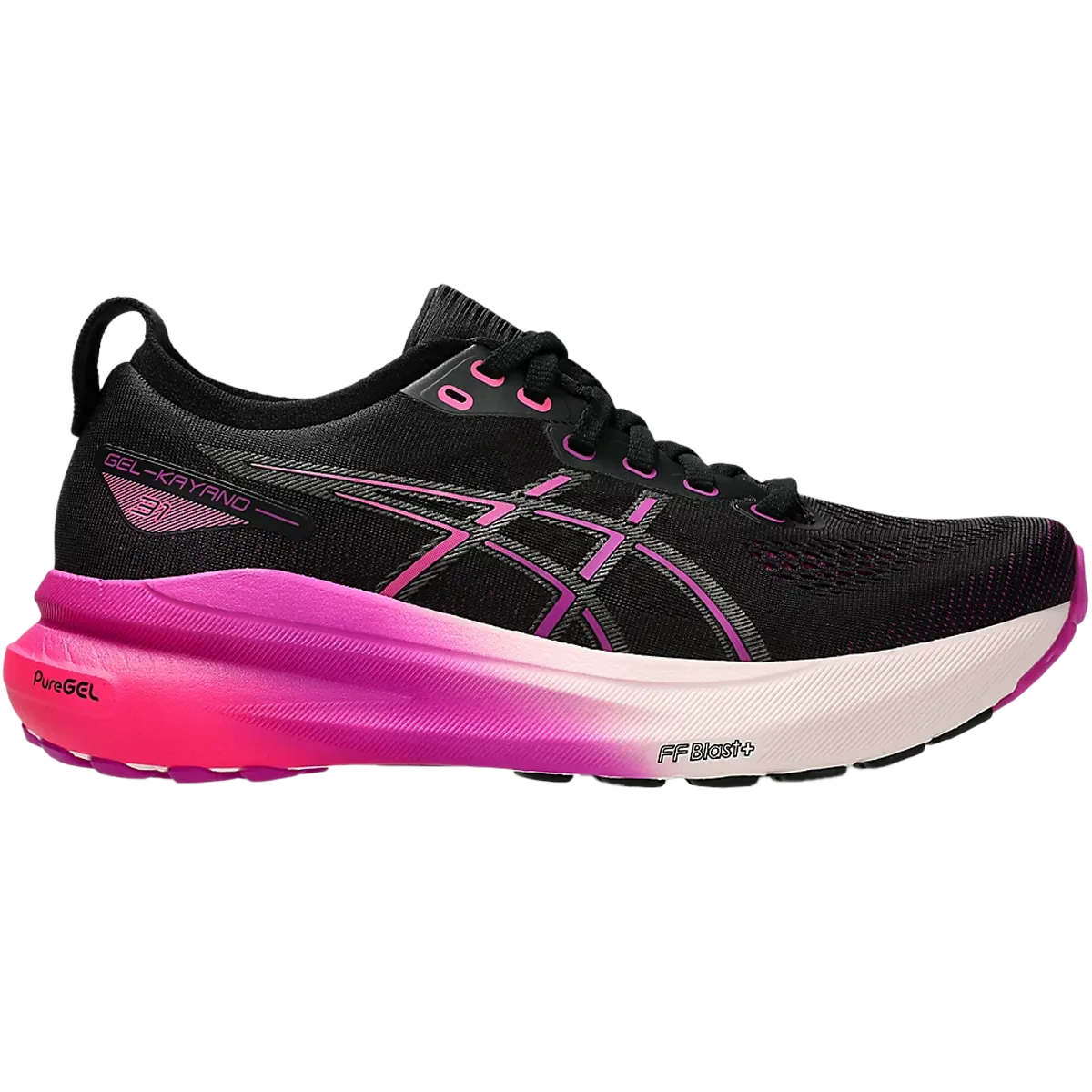 Women's Kayano 31 Wide amateur running option running on track