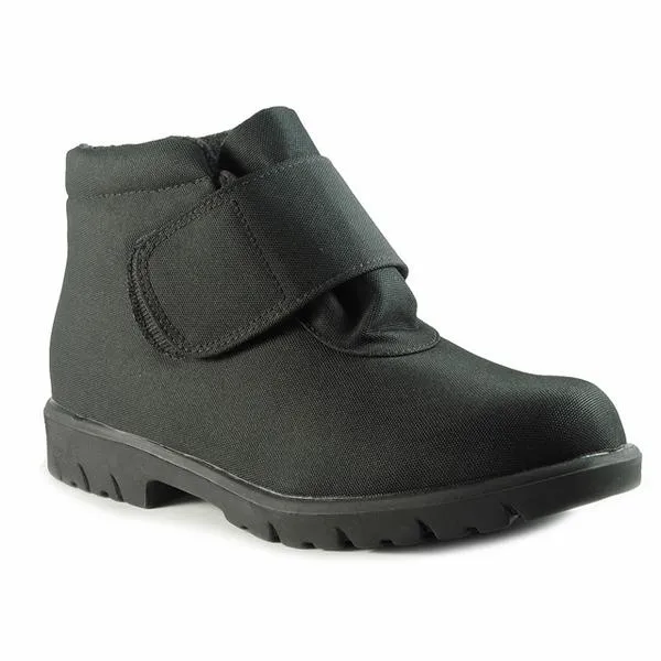 Snow Walking Shoes Frost Protection Gear Toe Warmers Hike Waterproof Boot Black Fabric (Men's)