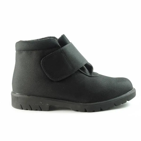 Anti Skid Snow-Covered Trails Toe Warmers Hike Waterproof Boot Black Fabric (Men's)