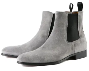 Eastwood Chelsea Boot Grey Suede Work Meeting