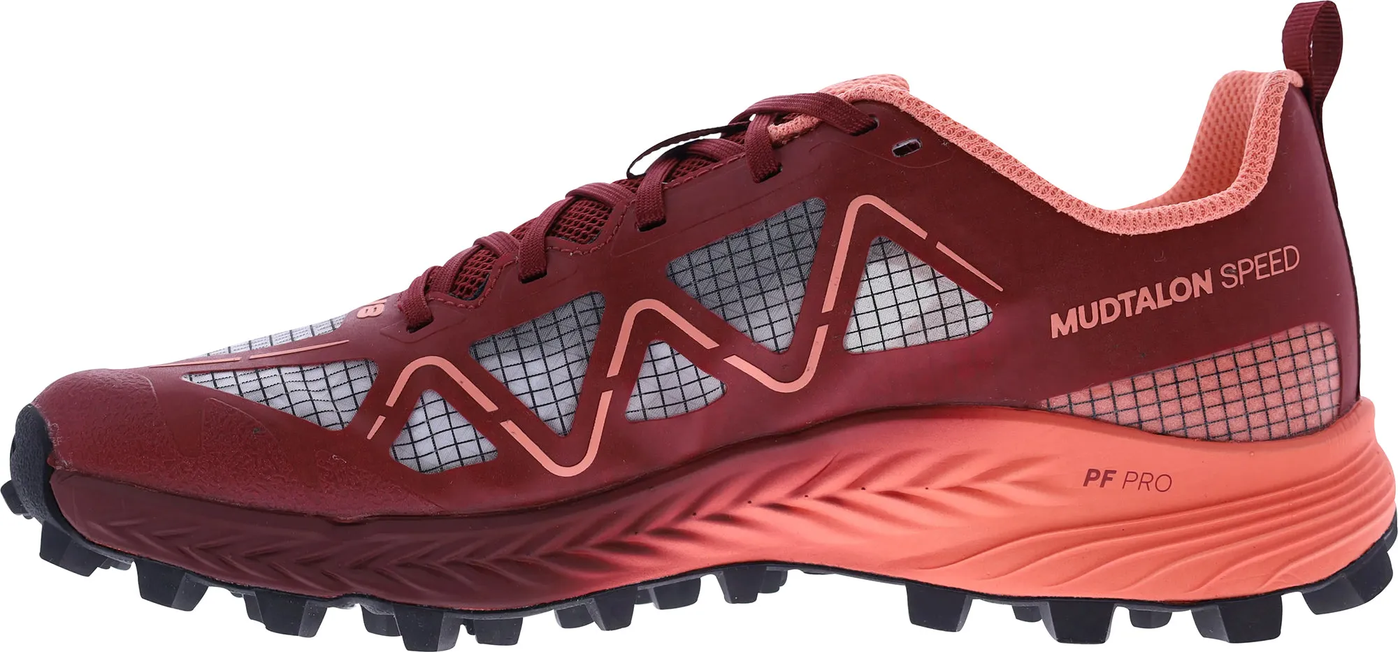 Endurance training Inov8 MudTalon Speed Womens Trail Running Shoes - Red