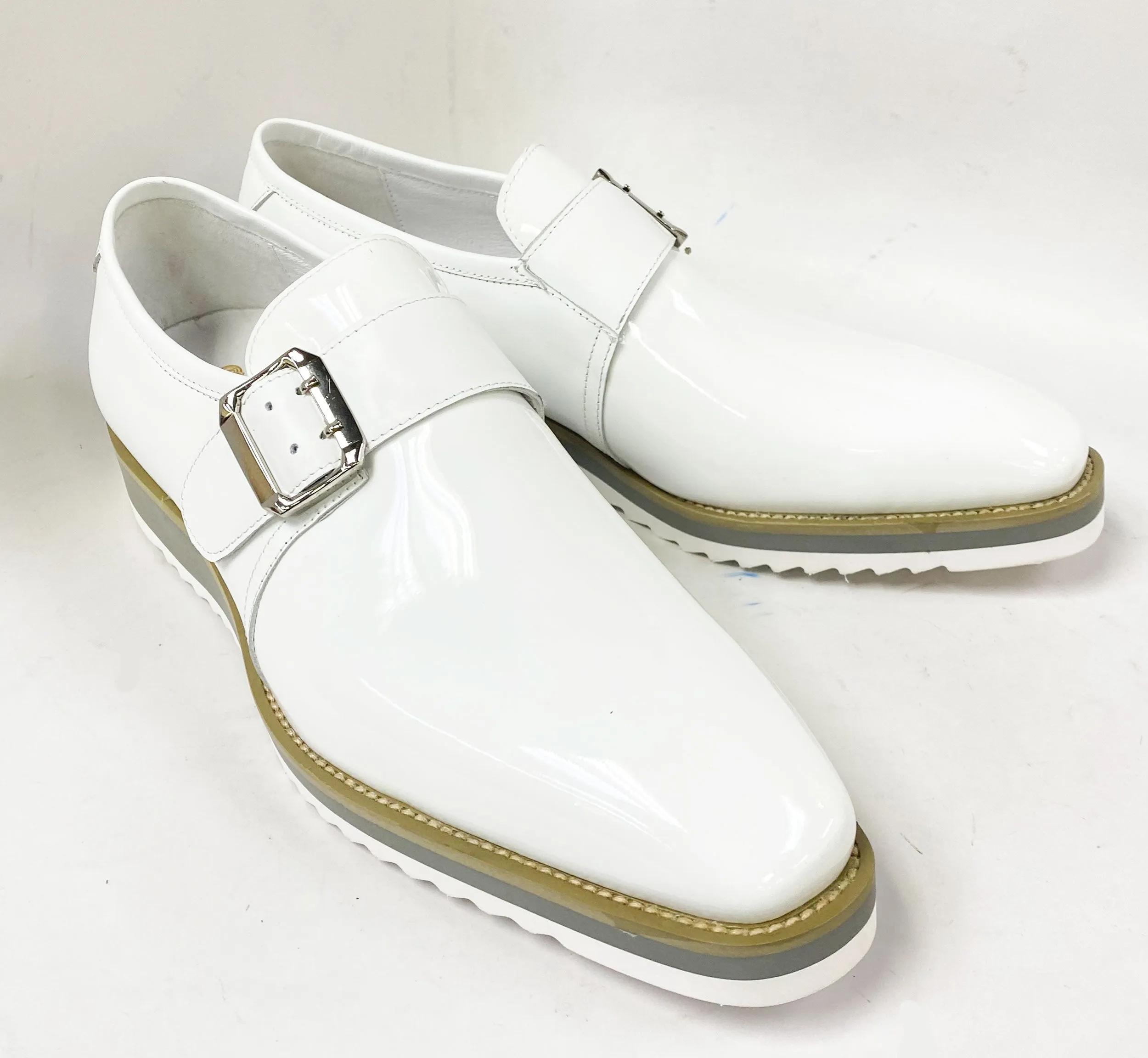 Style: 515-38P-White Dual Tone High Quality Leather
