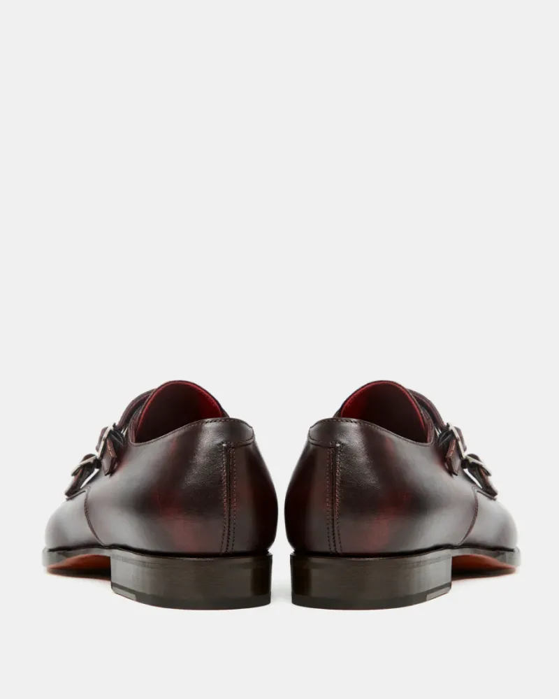 Museum Oxblood Double Monk Strap Dress Shoe Trendy Design Client Meet