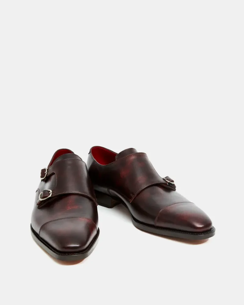 Museum Oxblood Double Monk Strap Dress Shoe Nordic Shade