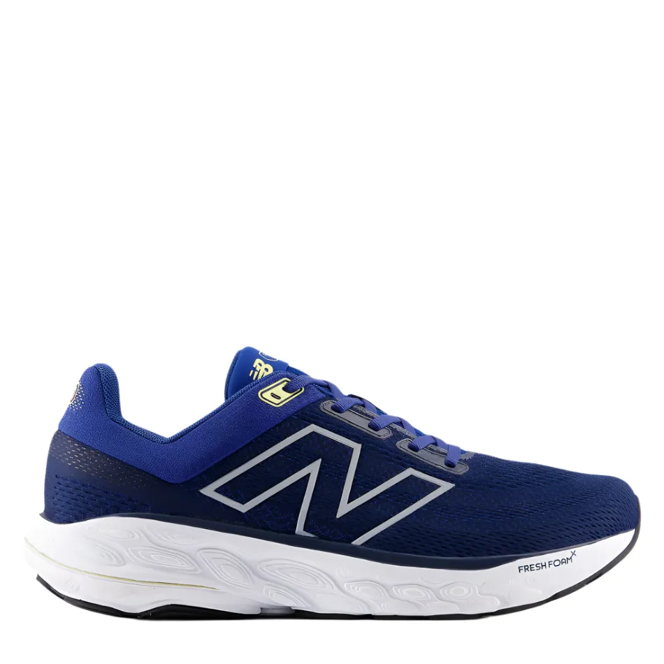thick insole shoes Enhanced Flexibility New Balance Men's 860 V14 2E Wide Fitting Running Shoes in Galaxy Blue/NB Navy/Winter Grass