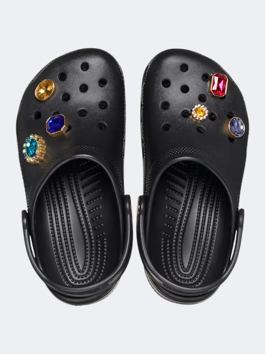 Crocs Classic Jewel Clog Kids Lifestyle Slippers Black Street Cool Light Core