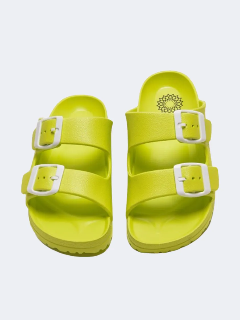 Molded Insole Flexible Sole Ateneo Ps-Boys Beach Slippers Light Green