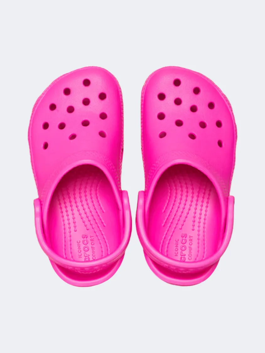 Slip Safe Durable Build Crocs Classic Clog Infant-Unisex Lifestyle Slippers Pink Crush