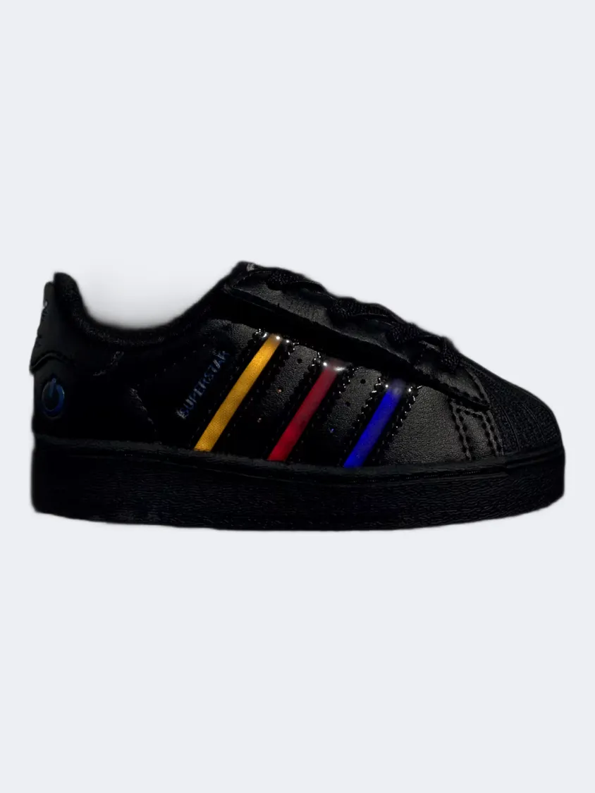Secure fit Gym Life Adidas Superstar Led Lights Infant-Boys Original Shoes Core Black/Violet
