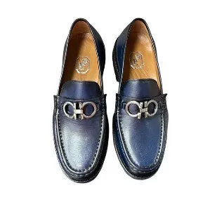 Garden Walk Pelle "Newport" Loafer P042-Navy
