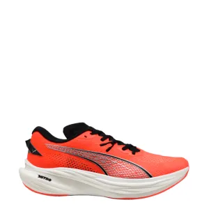 Puma Men's Deviate NITRO 3 Running Shoes in Glowing Red/PUMA Black SS25 eco - friendly material shoes