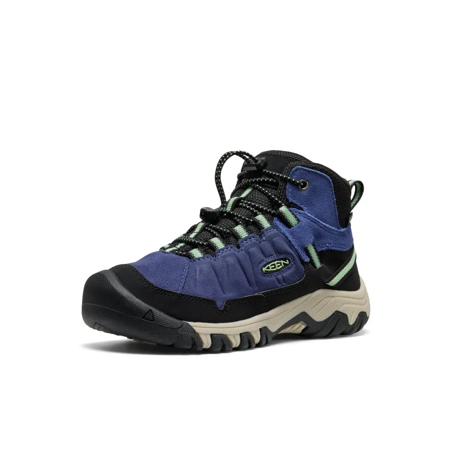 Backyard Exercise Ventilated Big Kids' Targhee IV Waterproof Hiking Boot  |  Skipper Blue/Hemlock