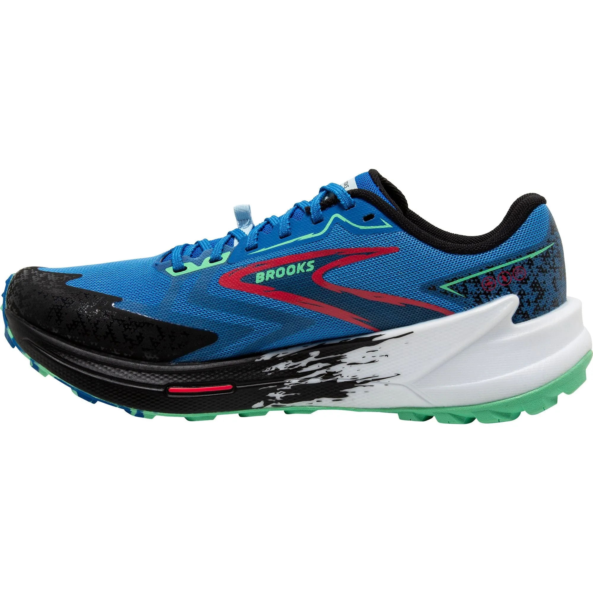 Brooks Catamount 3 Mens Trail Running Shoes - Blue Freedom Step Lace Up