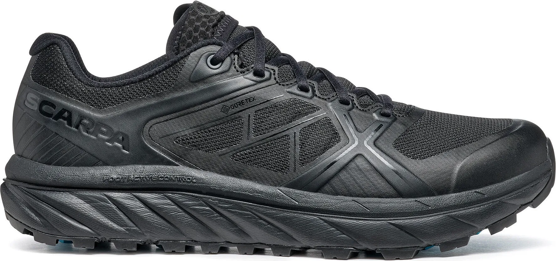 Durable Fabric Wear resistant Scarpa Spin Inifinity GORE-TEX Mens Trail Running Shoes - Black